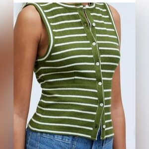Madewell Split Crewneck Cardigan Tank Size XS 🎄🎄🎄🎄